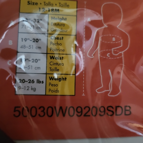 12 - 18 Month Monkey Halloween jumpsuit costume for toddler baby infant - Picture 4 of 4